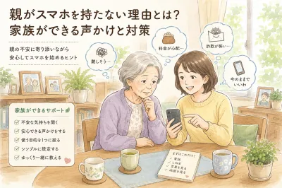 親がスマホを持たない理由とは？家族ができる声かけと対策