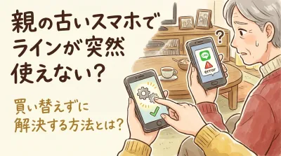 親の古いスマホでLINEが突然使えない？買い替えずに解決する方法